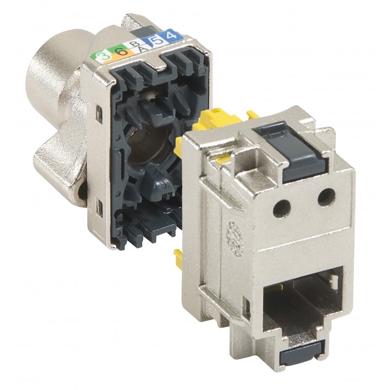 Bloc 6 Connecteurs Rj45 Legrand 033576 Cat 6a Stp Metal Elec