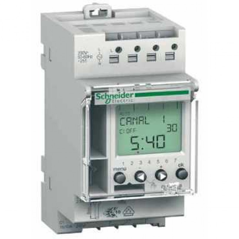 Interrupteur horaire digital IHP SCHNEIDER CCT15850 1c Multi 9 Elec