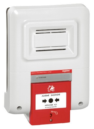 LEGRAND 040551 Coffret d’alarme incendie type 4 à pile - Elec-Boutique.fr