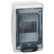 Coffret Plexo 2+1 modules avec embouts à perf. directe - IP 65 - IK 09 - Gris