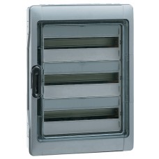 Coffret Plexo 3x12 modules avec embouts à perf. directe - IP 65 - IK 09 - Gris