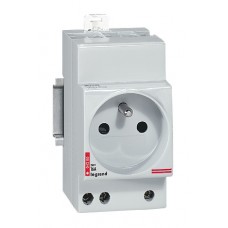 Prise de courant Lexic - 10/16 A - 250 V~ - 2P+T - à éclips