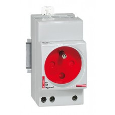 Prise de courant Lexic - 10/16 A - 250 V~ - 2P+T - à éclips et à détrompage