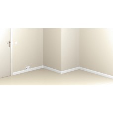 Plinthe Céliane finition plâtre 82,5x12,5 mm - avec 2 cloisons - L. 2 m