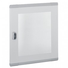 Porte plate vitrée XL3 160 - pour coffret H 450 mm