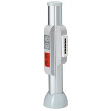 Colonnette DLP à équiper - 4 compartiments - h. 0,68 m - aluminium 