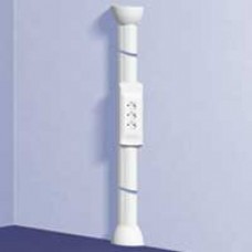 Demi colonne DLP à équiper - 2 compartiments - h. 2,70 m - blanc