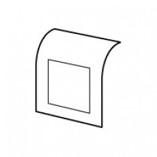 Support Mosaic 2 modules - pour pose sur plinthe DLP 140x35 - blanc