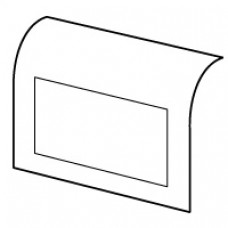 Support Mosaic 4 modules - pour pose sur plinthe DLP 140x35 - blanc