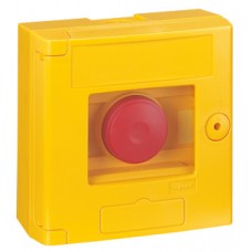 Coffret de sécurité ''bris de glace'' - double position - jaune - saillie