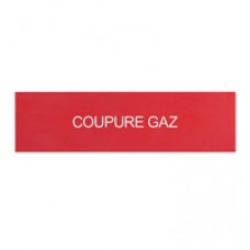Etiquettes autocollantes (3) ''coupure gaz'' pour coffrets de sécurité