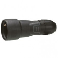 Prolongateur à témoin de tension- 2P+T 16A- caout- IP44 IK08- câble Ø2,5-