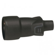 Prolongateur - 16 A - caoutchouc - sortie droite - IP 44 - IK 08 - câble Ø2,5 mm²