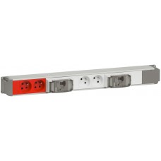 Bloc nourrice - 4x2P+T (2 détromp)+2 disjoncteur différentiel Ph+N - 16 A - 30 mA - à connecter
