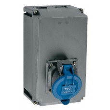 Socle tableau Hypra - IP44 - 63 A - 200/250 V~ - 2P+T - plast