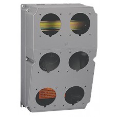 Coffret à composer Hypra - pour 6 socles prises 16-32A - prépercé rail interieur