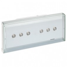 Luminaire sur source centralisée à LEDs - IP 43 - plastique - 400 lm - 24/48V=