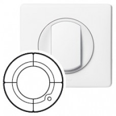 Enjoliveur Céliane - interrupteur et cde centralisée interrupteur Radio/ZigBee® - blanc