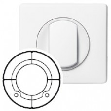 Enjoliveur Céliane - cde double pour interrupteur Radio/ZigBee® - blanc