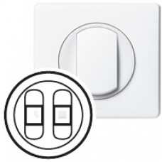 Enjoliveur Céliane - prise HP double - blanc