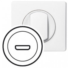 Enjoliveur Céliane - prise audio/video HDMI - blanc