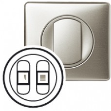 Enjoliveur Céliane - prise HP double - titane