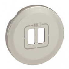 Enjoliveur céliane bus -prise double pour chargeur usb - titane