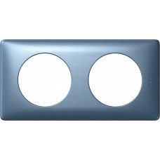 Plaque Céliane - anodisé - 2 postes - cobalt