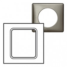 Plaque Céliane - Métal - pour écrans tactiles 3,5'' - Tungstène