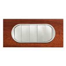 Plaque Céliane - 4/5 modules - acajou