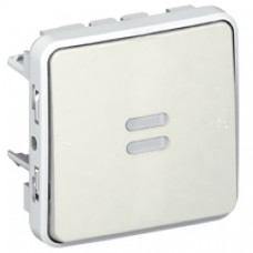 Va-et-vient témoin Prog Plexo composable blanc - 10 AX - câblage existant