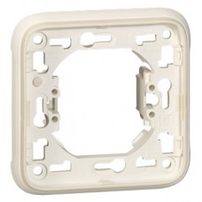 Support plaque - pour encastré Prog Plexo composable blanc - 1 poste