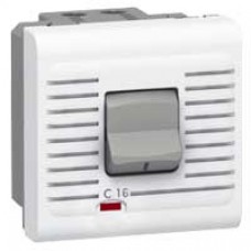Disjoncteur Mosaic - magnéto thermique 1P+N - 230 V - 16 A - 2 modules - blanc