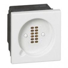 Prise pour manipulateur 782 4/2/44 Mosaic - blanc antimicrobien
