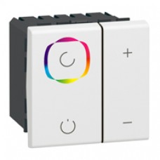 Interrupteur variateur de couleurs rvb MOSAIC - 1 zone - blanc