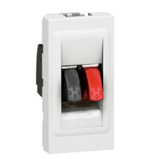 Prise haut-parleur Mosaic - 1 module - blanc