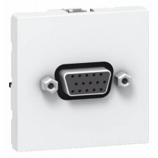Prise vidéo Mosaic - HD15 femelle - 2 modules - blanc
