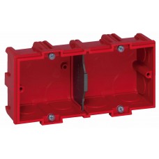 Boîte multiposte Batibox - maçonnerie - 2 postes 4/5 modules - vert/horiz -prof. 40