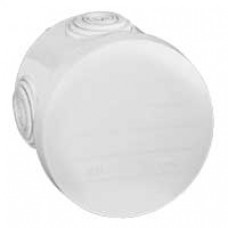 Boîte ronde - Ø 70/h 45 étanche Plexo blanc - embout (4) -IP55/IK07- 650°C