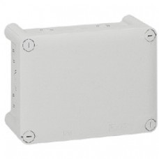 Boîte rectangulaire 220x170x86 étanche Plexo gris - entrée défonç (24) -IP55/IK07- 750°C