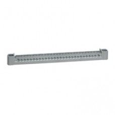 Support vide 28 trous - pour coffret DRIVIA 13 modules - L 227 mm