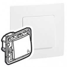 Poussoir IP 44 Niloé - 6 A - 250 V~ - NO-NF - étanche à l'air - Pur