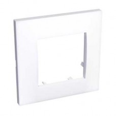 Altira - plaque 2 postes - montage horizontal - entraxe 71 mm - blanc polaire