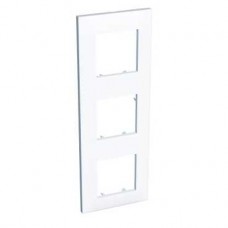 Altira - plaque 3 postes montage vertical - entraxe 71 mm - blanc polaire 