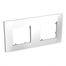 Plaque - montage horizontal 2 postes - entraxe 71 mm - antimicrobien