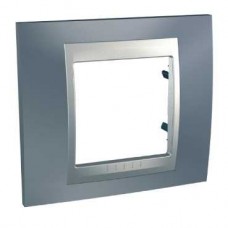 Plaque 2M simple Gris métal Aluminium