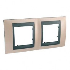 Plaque 4M double horizontal Cuivre d'onyx Graphite