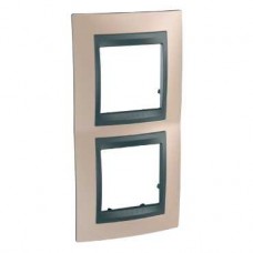 Plaque 4M double vertical Cuivre d'onyx Graphite