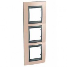 Plaque 6M triple vertical Cuivre d'onyx Graphite