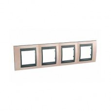 Plaque 8M quadruple horizontal Cuivre d'onyx Graphite